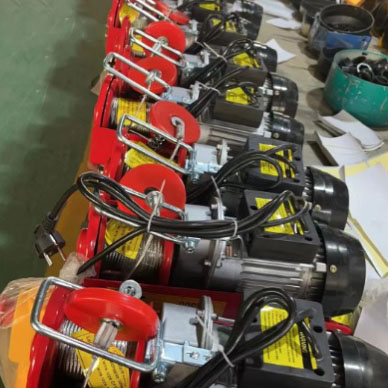 factory of pa mini wire rope electric hoist (2)